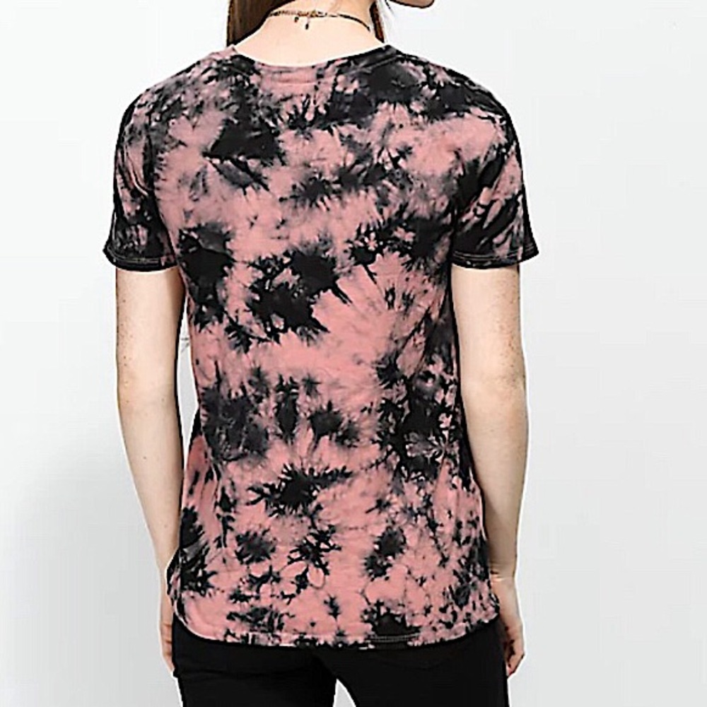 ZINE Rayna Old Rose Tie Dye T-Shirt - Picture 3 of 3